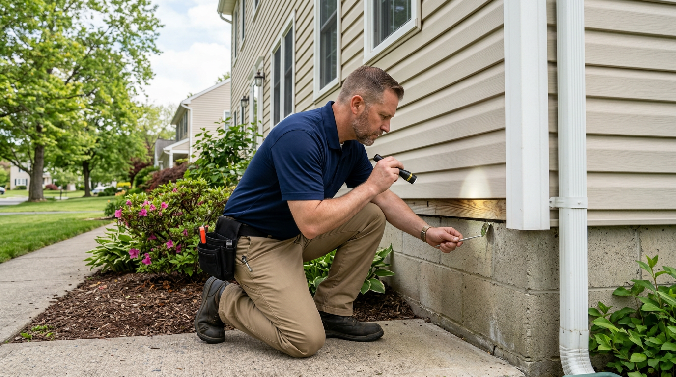 EcoShield Pest Control technician
